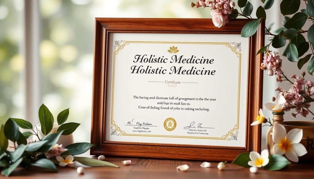 הוכחות מקצועיות של מטפל הוליסטי